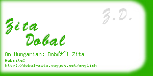 zita dobal business card